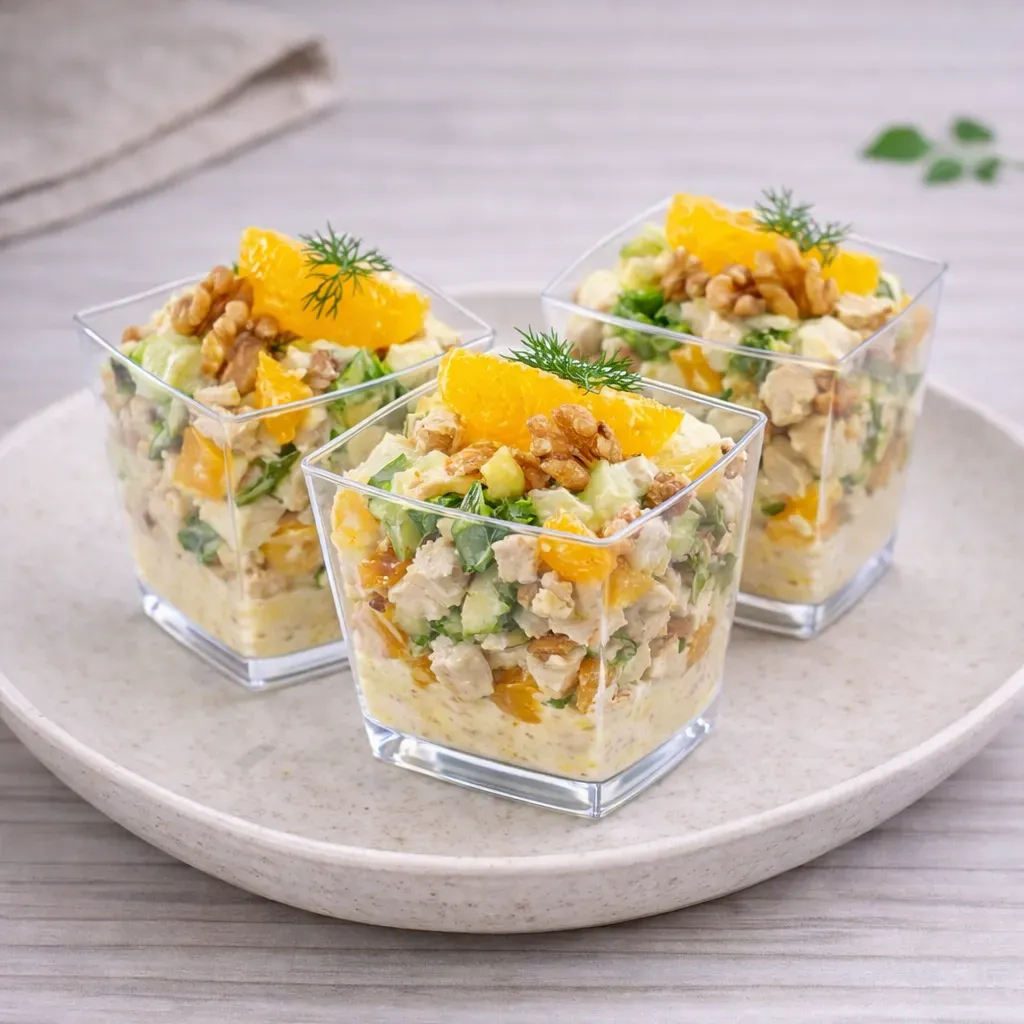 
            
                Кейтеринг Покровка: Мини-салат куриный с апельсином — свежий вкус и нежный соус заказать в Нижнем Новгороде
            
             50 г 
        