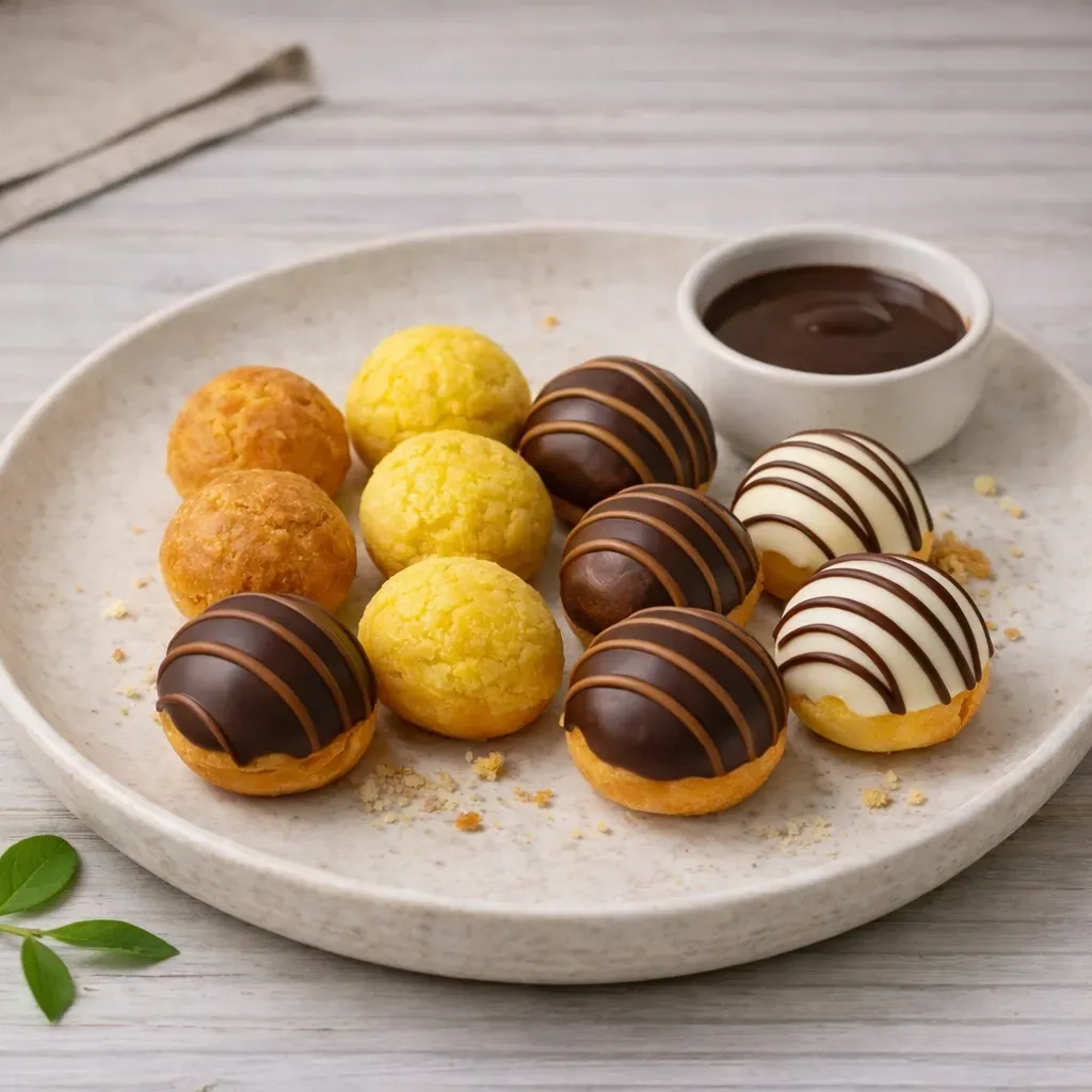 
            
                Кейтеринг Покровка: Сет десертных мини-профитролей ассорти — разнообразие сладостей на фуршете на банкет в Нижнем Новгороде
            
             700 г 
        