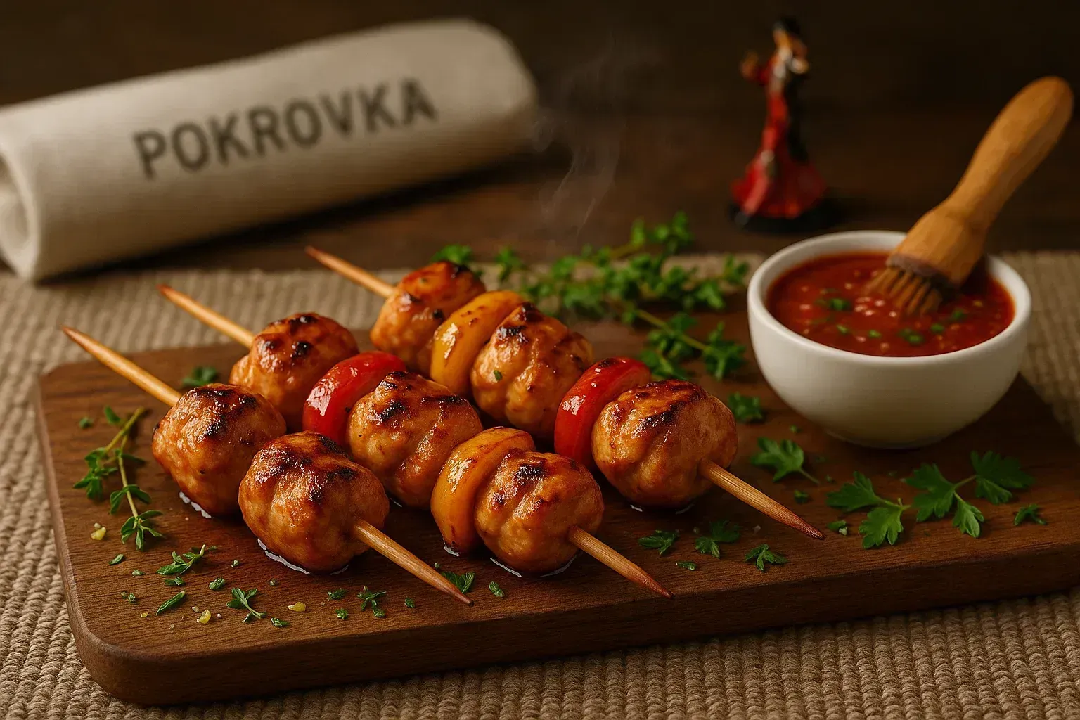 
            
                Мини-шашлычки "из свиной шейки с овощами" - купить онлайн
            
             140 г 
        