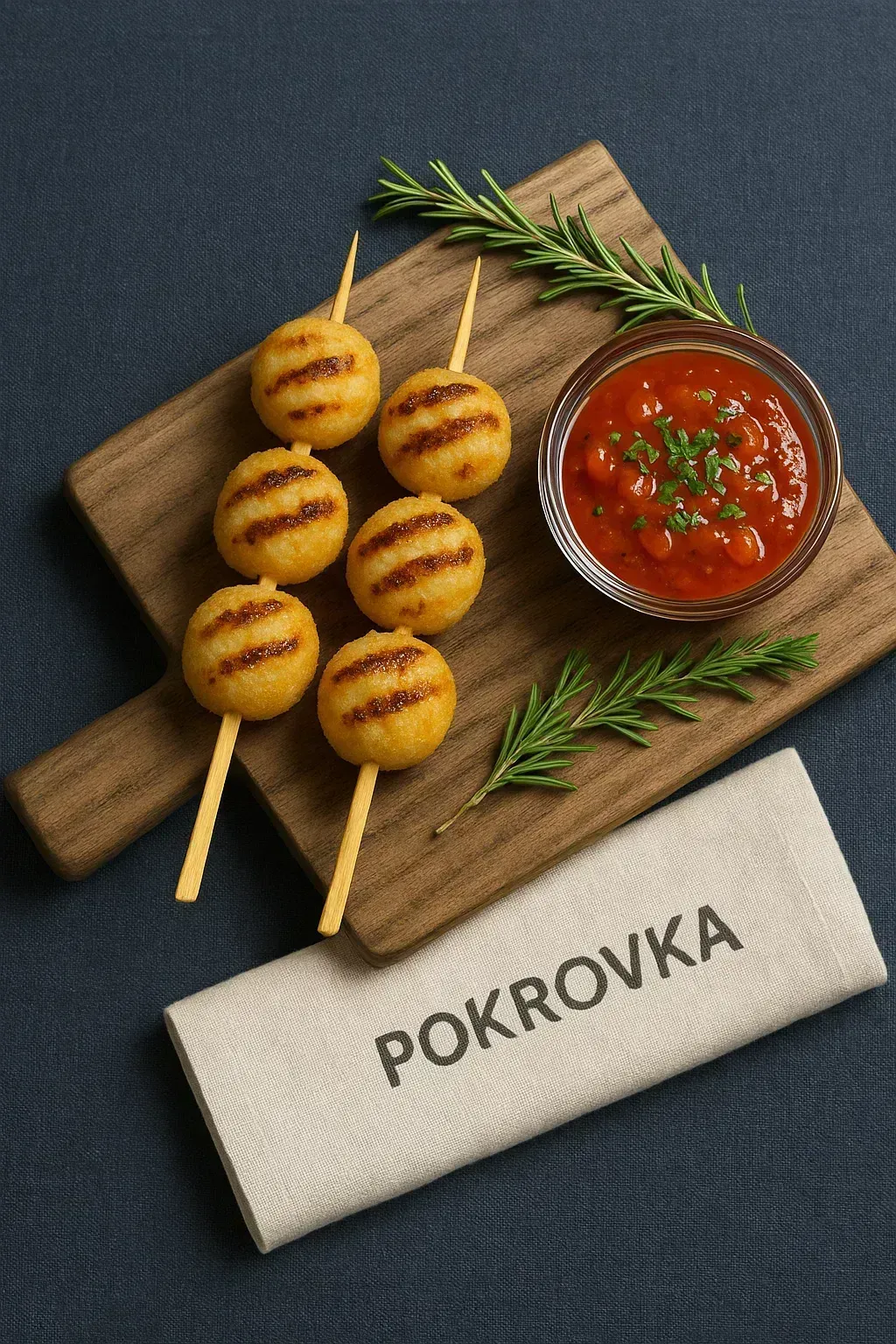 
            
                Картофельные крокеты с кетчупом - вкусная закуска для любого стола.
            
             20 г 
        