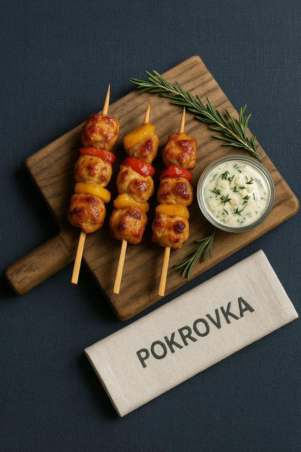 
            
                Мини-шашлычки из куриного филе с паприкой для фуршета
            
             70 г 
        