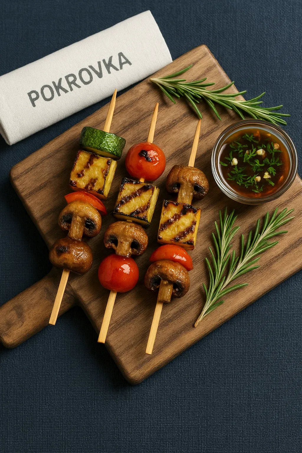 
            
                Мини шашлычки из овощей с шампиньонами
            
             40 г 
        