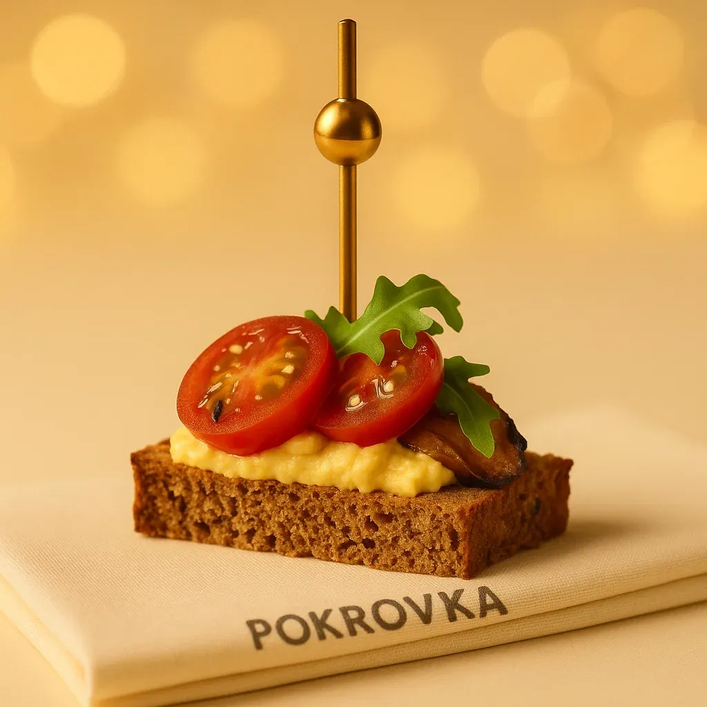 
            
                БРУСКЕТТА "С ШАМПИНЬОНАМИ, ТОМАТАМИ ЧЕРРИ И ХУМУСОМ" - купить онлайн
            
             50 г 
        