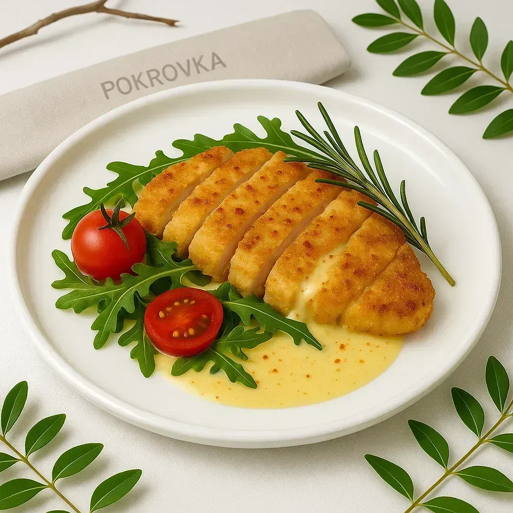 
            
                Миланеса из курицы с горчичным соусом
            
             150 г 
        