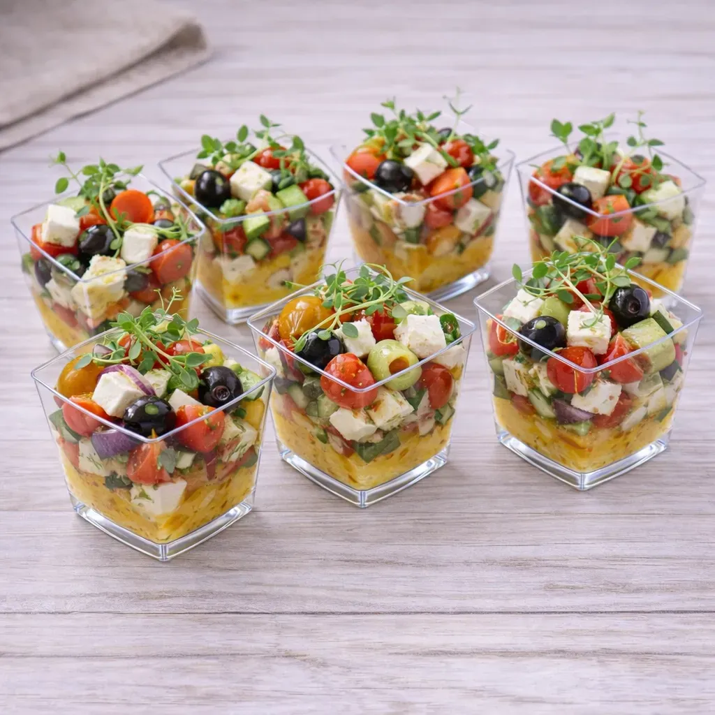 
            
                Кейтеринг Покровка: Мини-сет греческого салата с цитрусовым соусом — средиземноморский стиль на вашем столе на фуршет в Нижнем Новгороде
            
             640 г 
        