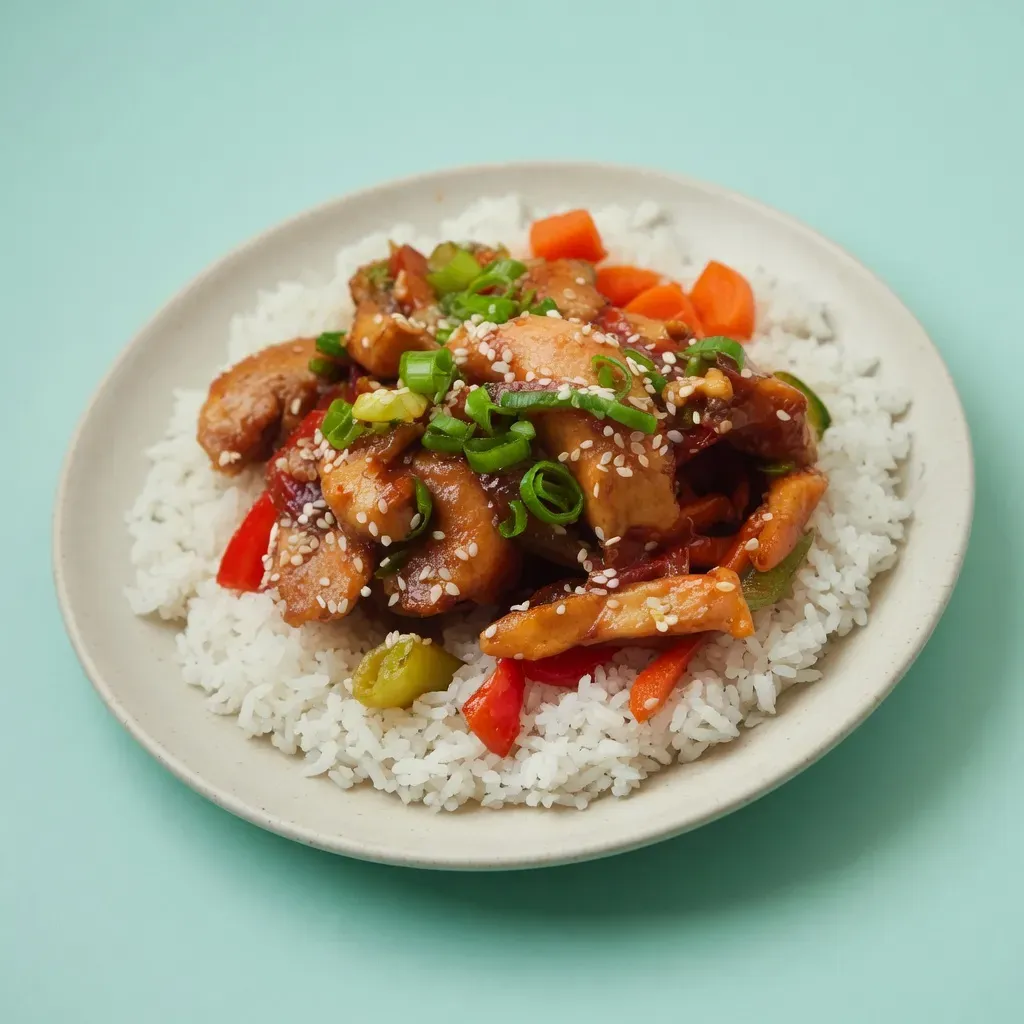 [KN] Курица терияки с рисом и овощами