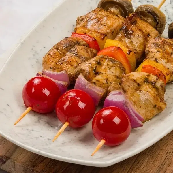 [KN] Шашлычки из курицы с грибами и перцем