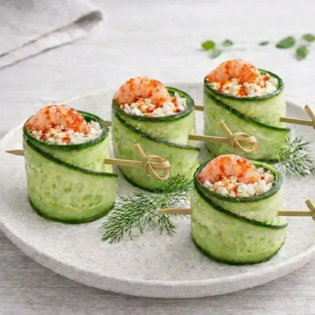 
            
                Кейтеринг Покровка: Канапе из креветок и огурцов со сливочным сыром — заказать в Нижнем Новгороде
            
             30 г 
        