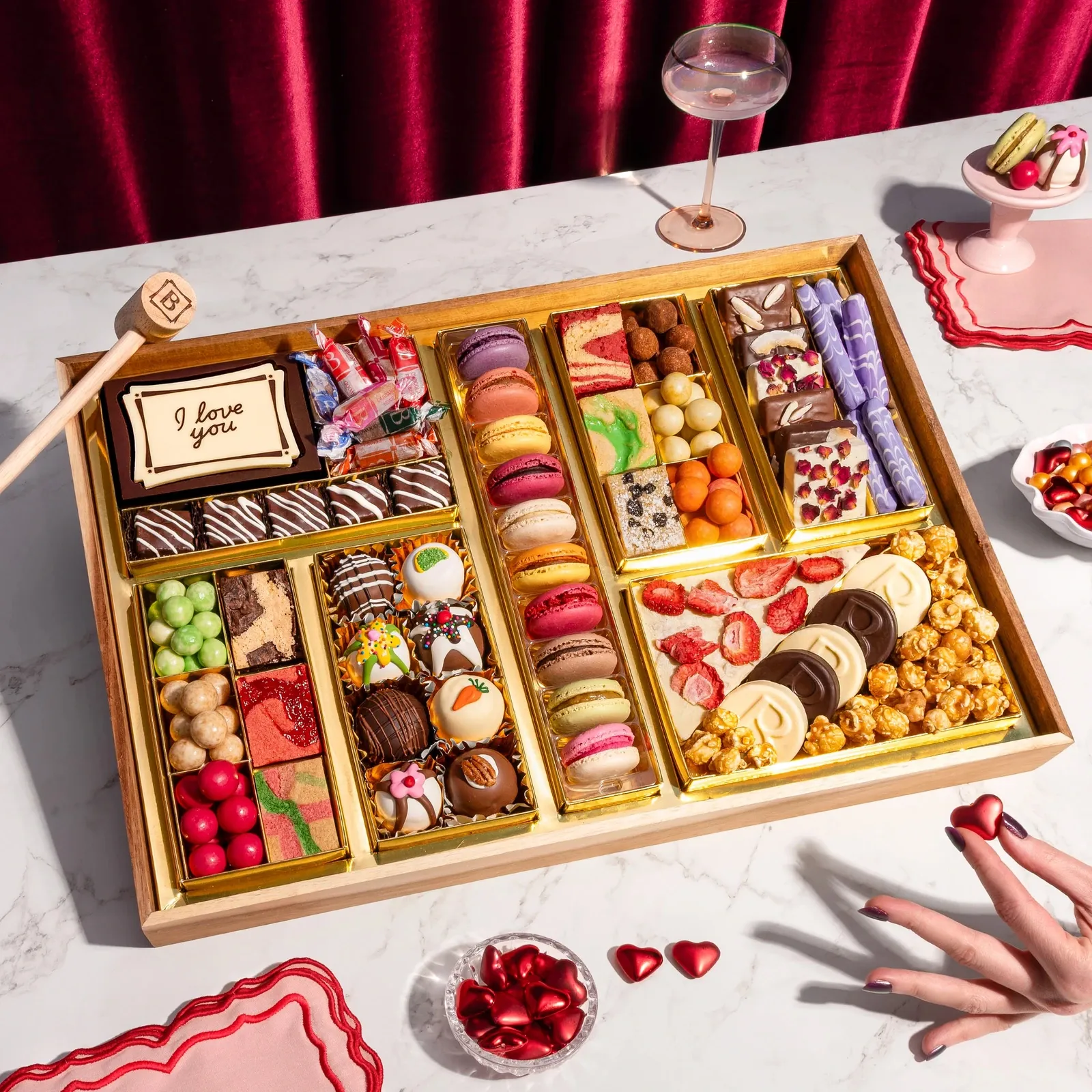 [KN] Valentine's "I Love You" Large Dessert Board (Fresh Board)